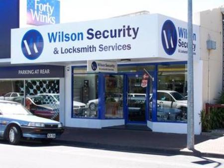 Shop front of Wilson Security & Locksmiths in Mount Gambier